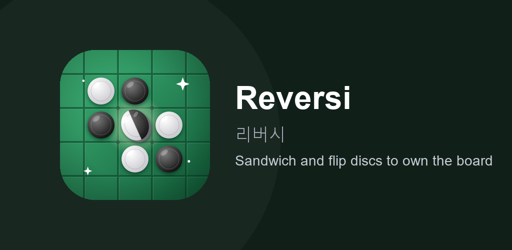 Reversi — Classic Board Game feature graphic