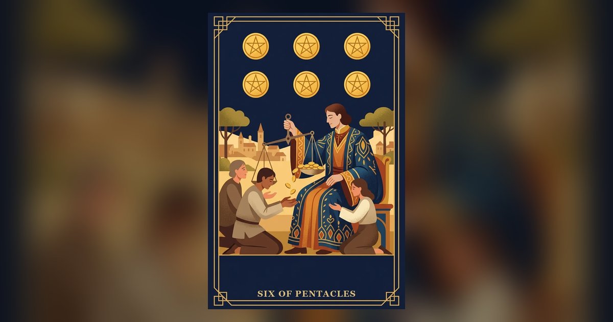 Six of Pentacles tarot card