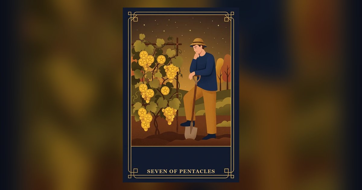 Seven of Pentacles tarot card