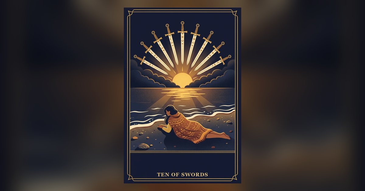 Ten of Swords tarot card