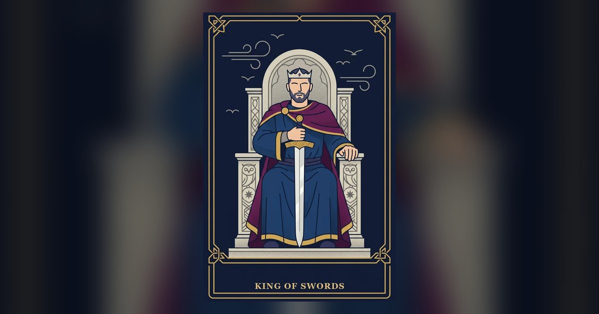 The King of Swords tarot card