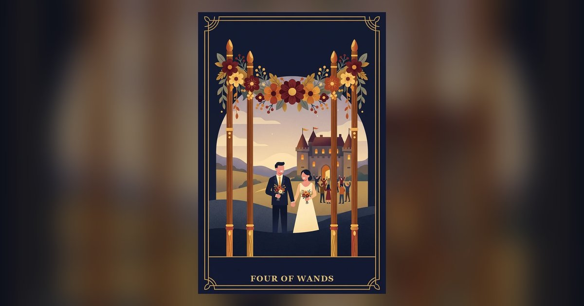 Four of Wands tarot card